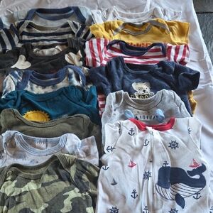 Assorted Baby Onesies and Pajamas